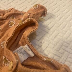 H&M Kids One Piece in Peach with Floral Pattern